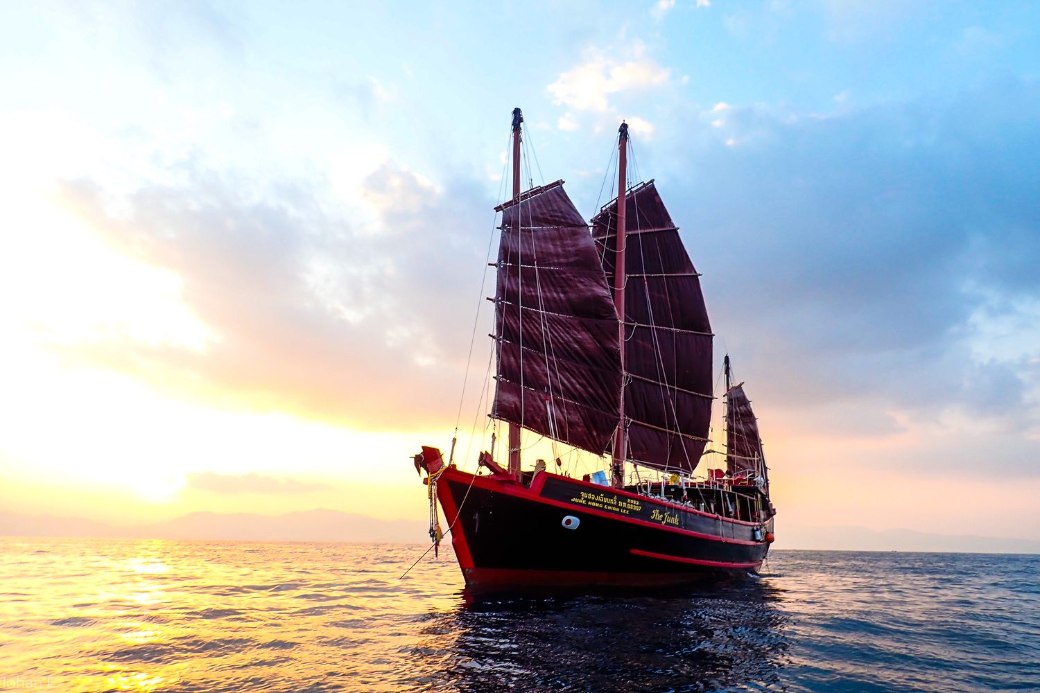 The Junk at sunset