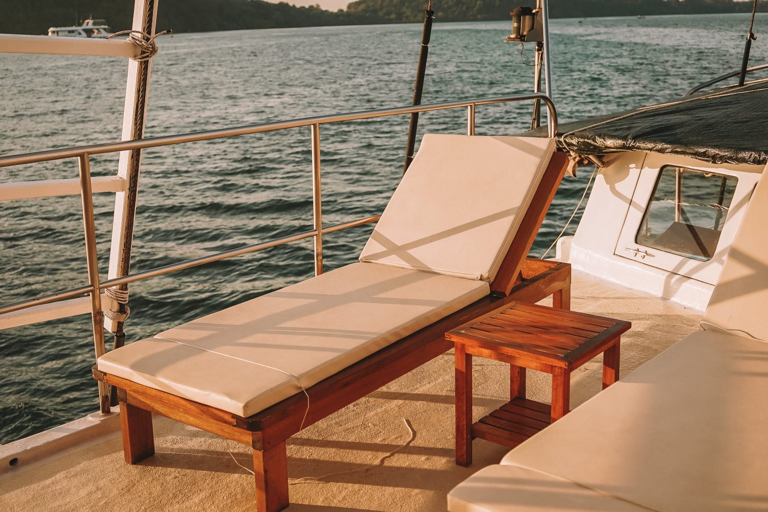 Sun deck on The Phinisi